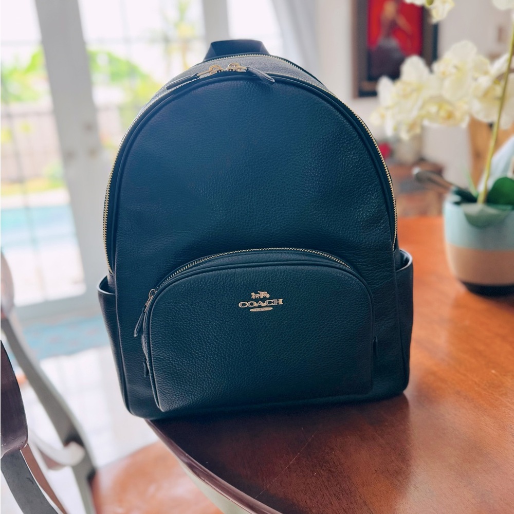 Authentic COACH Large Leather Court Backpack